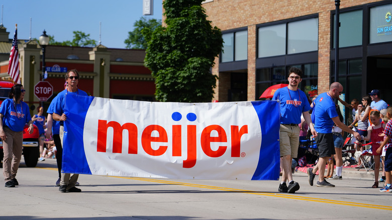 Meijer employees in parade