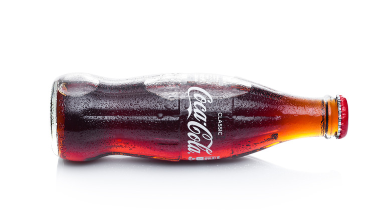 Classic Coke glass contour bottle