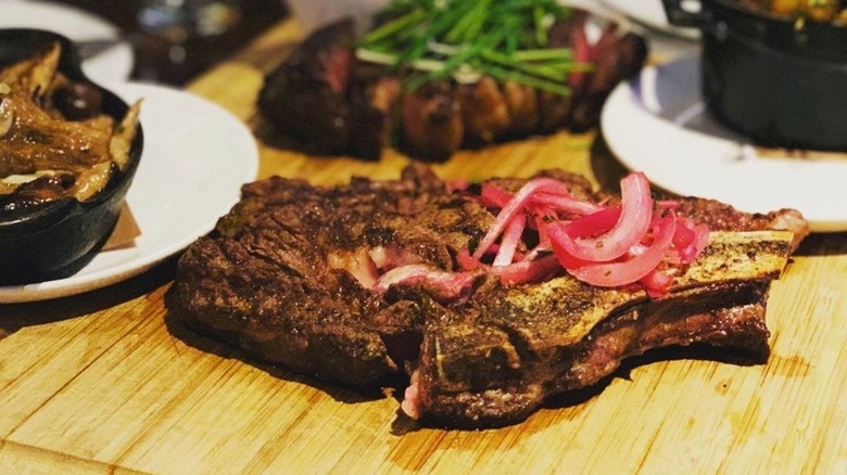 Steak at Michael Jordan's Steakhouse