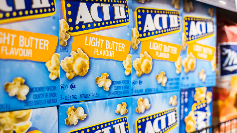 boxes of Act II popcorn