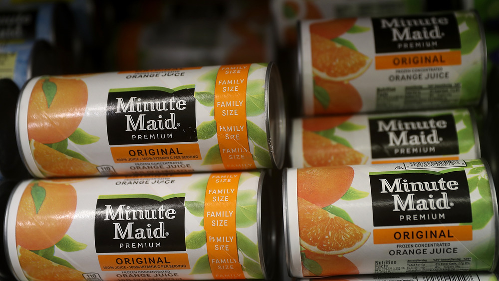 Minute Maid orange juice concentrate