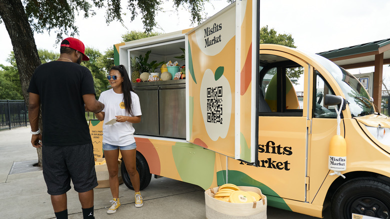 Misfits Market truck at popup event