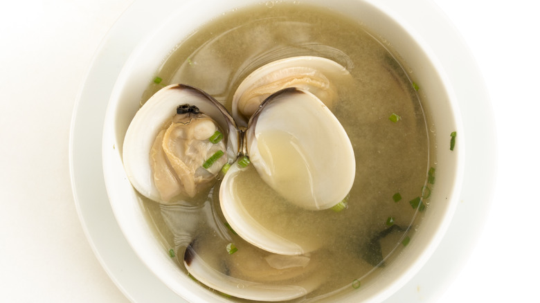 Miso soup with clams