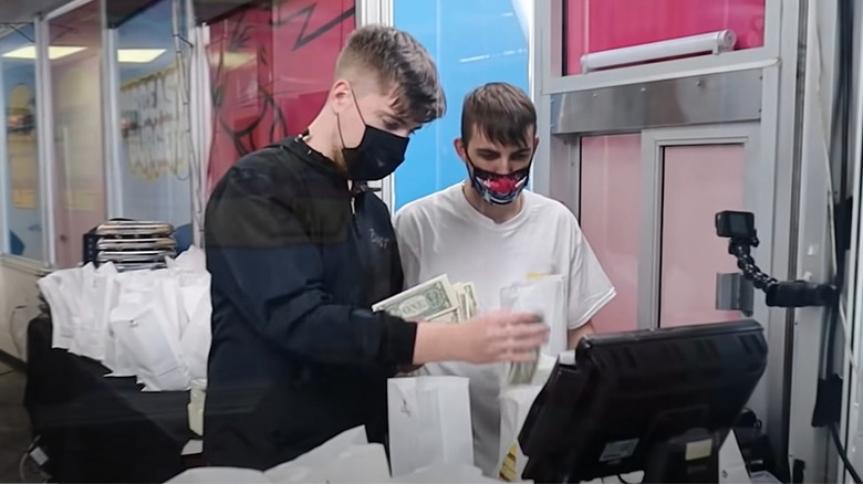 MrBeast Burger gives away cash and AirPods