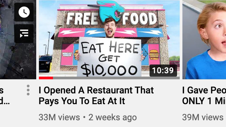 MrBeast Burger videos youtube