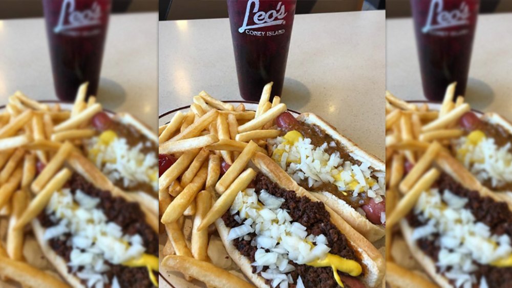 Nathan's Famous hot dogs coney island dog