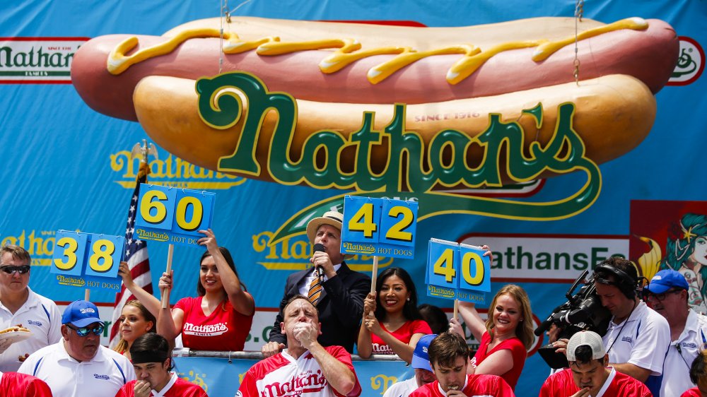 Nathan's Famous hot dog contest