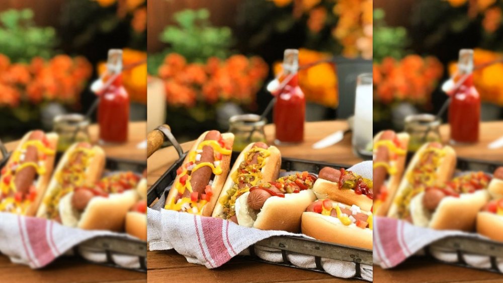 Nathan's Famous hot dogs