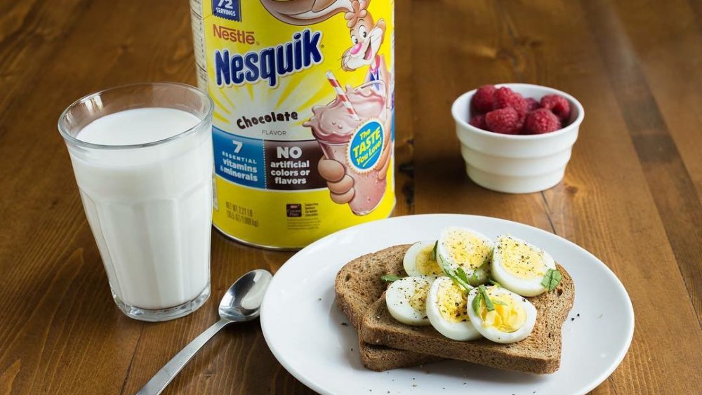 Nesquik for breakfast