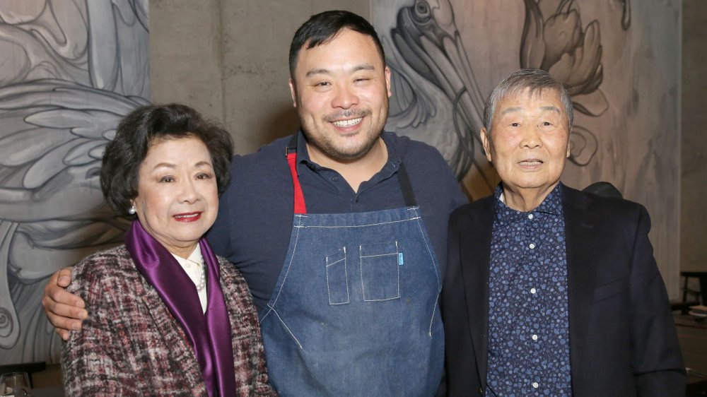 David Chang and his parents