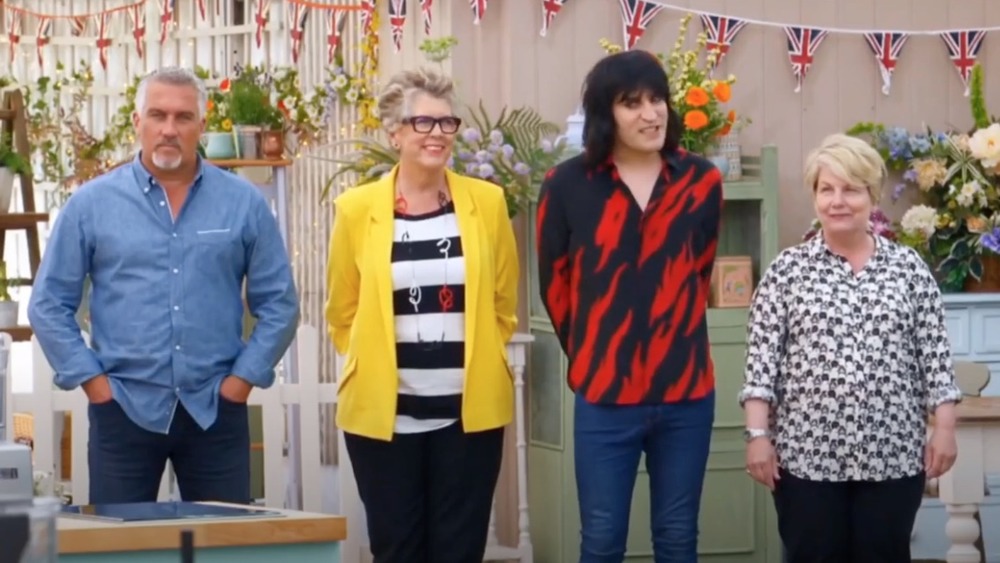 Paul Hollywood, Prue Leith. Noel Fielding, Sandi Toksvig