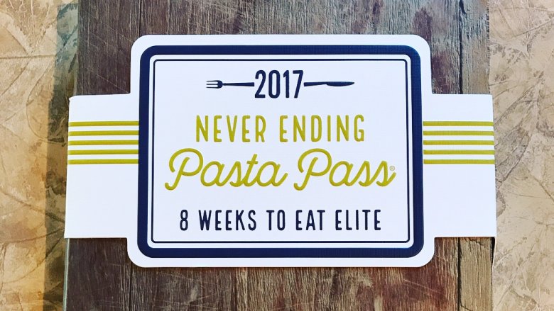 Olive Garden pasta pass