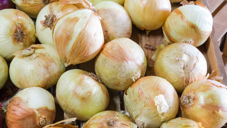 basket of vidalia onions