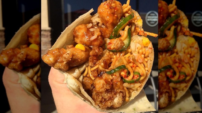 panda express orange chicken wrap 