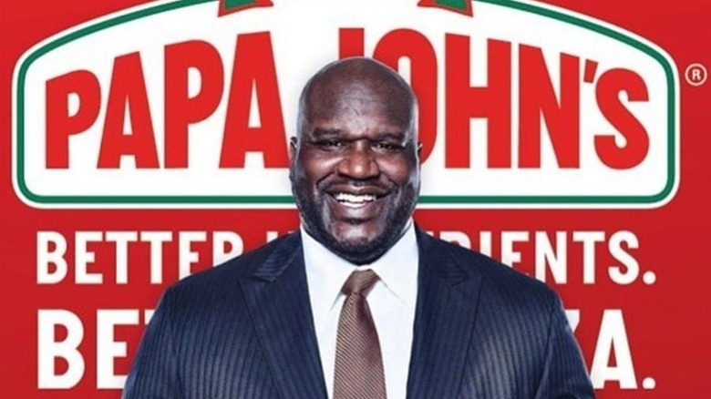 Shaquille O'Neal spokesperson Papa John's