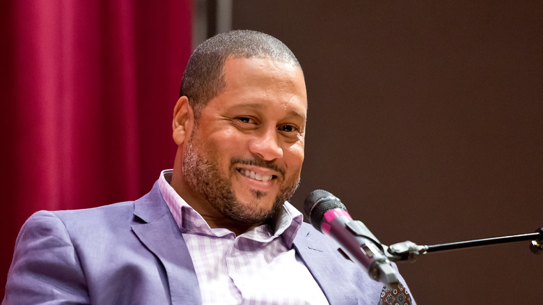 Pat Neely at microphone