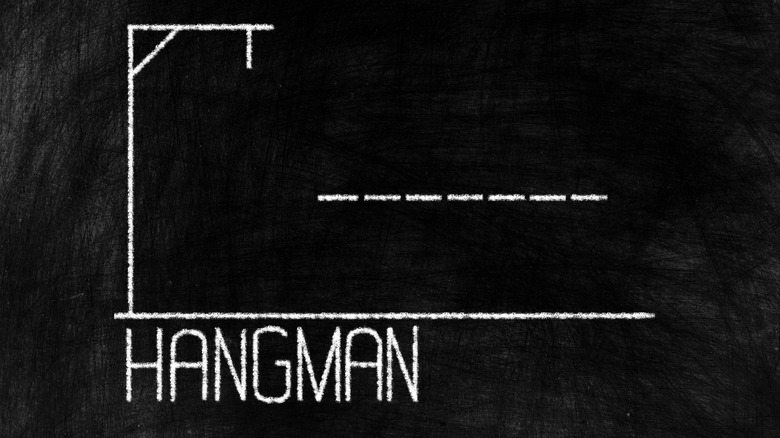 Drawing of Hangman game