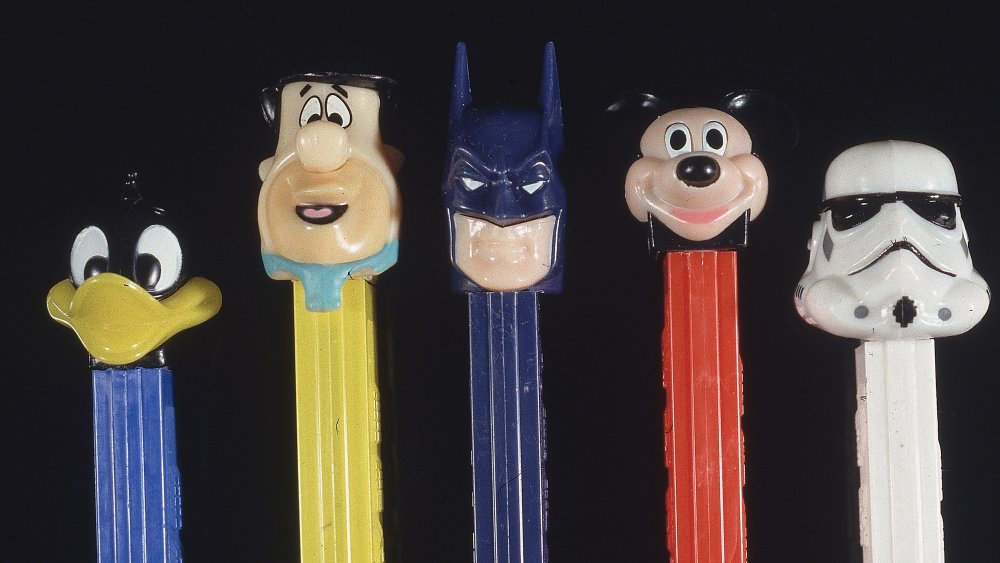 A collection of PEZ dispensers 