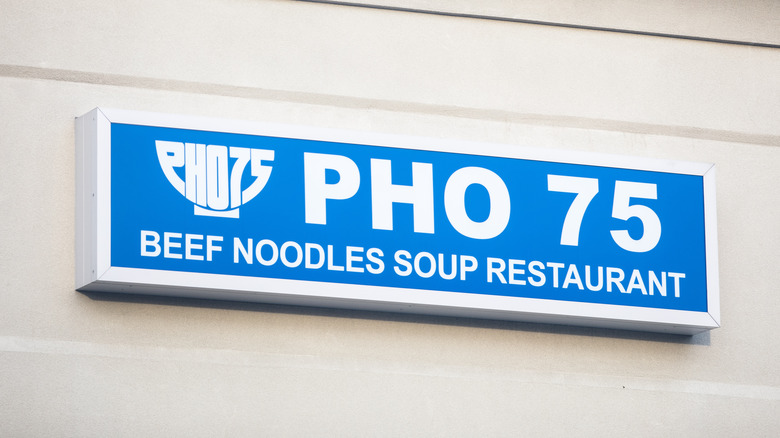 blue pho 75 sign