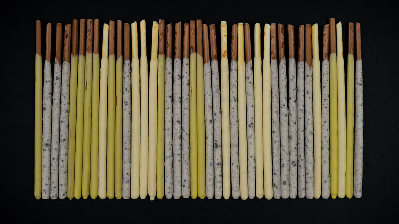 Multicolored Pocky sticks 