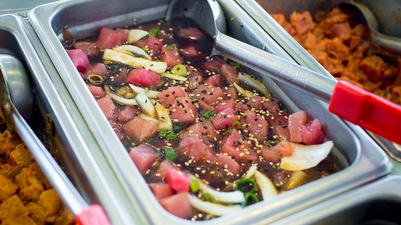 fresh tuna at Poke Bros. 