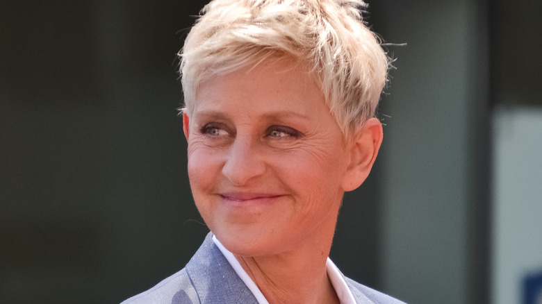 Ellen DeGeneres grinning