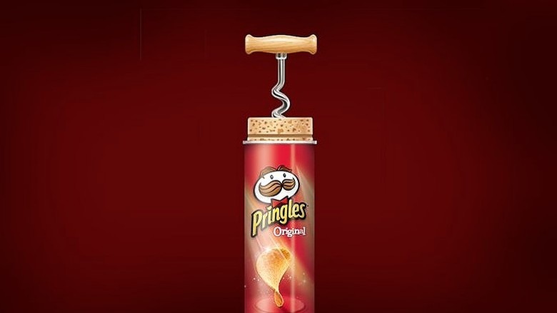 pringles can with corkscrew