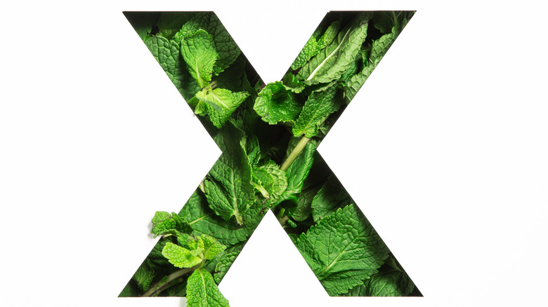 X made of greens