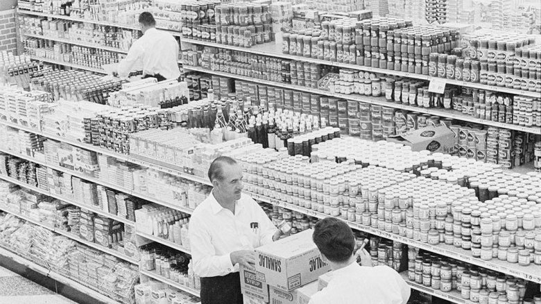 George Jenkins working inside a Publix