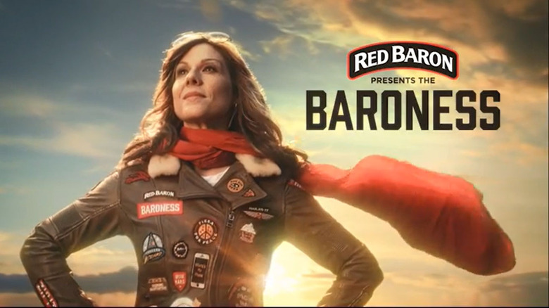 Red Baron pizza's character: the Baroness
