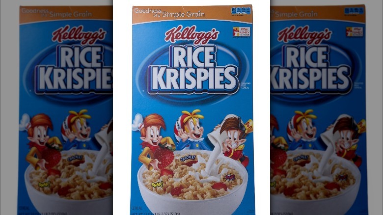 blue box of rice krispies