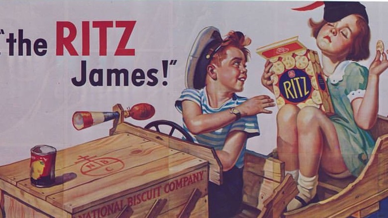 ritz ad two kids in boxcar