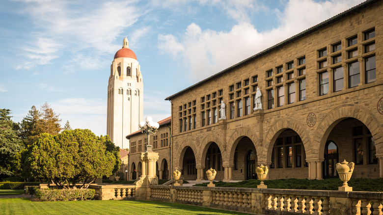 Stanford University's iconic campus square 