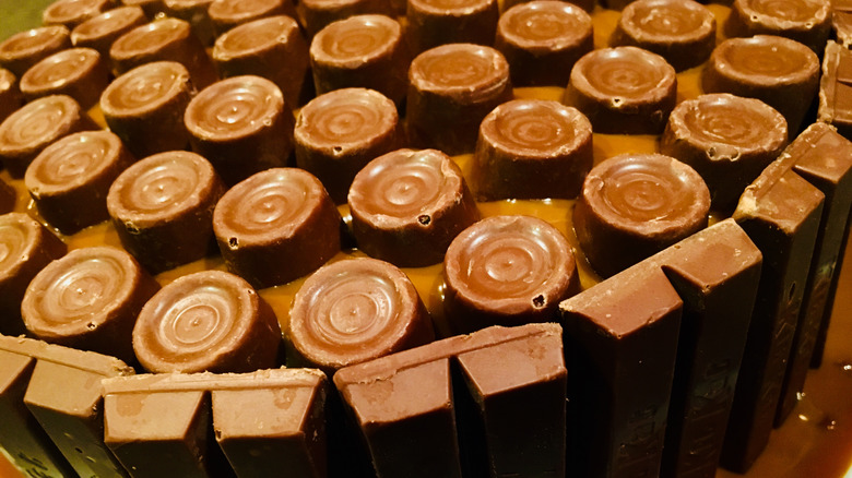 Rolo candies in caramel