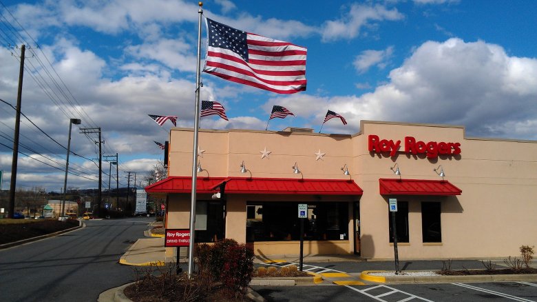 Roy Rogers with American flag