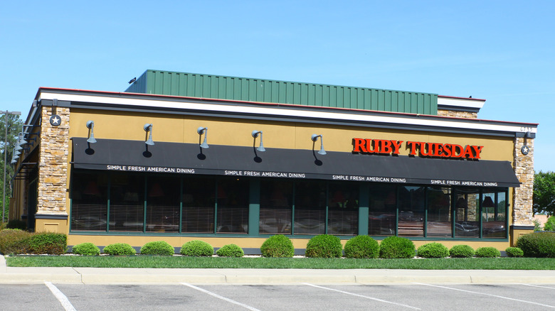 ruby tuesday empty parking lot
