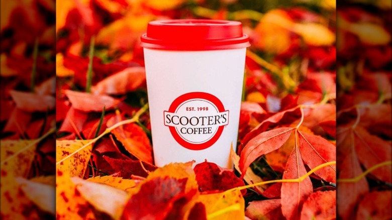 Scooter's Coffee to-go cup