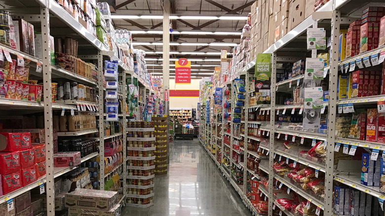 Aisles of Smart & Final store