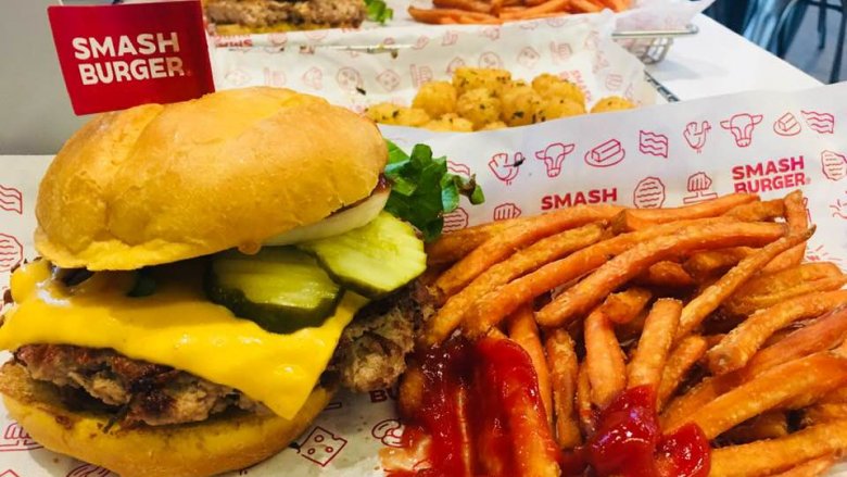 Smashburger burger and fries