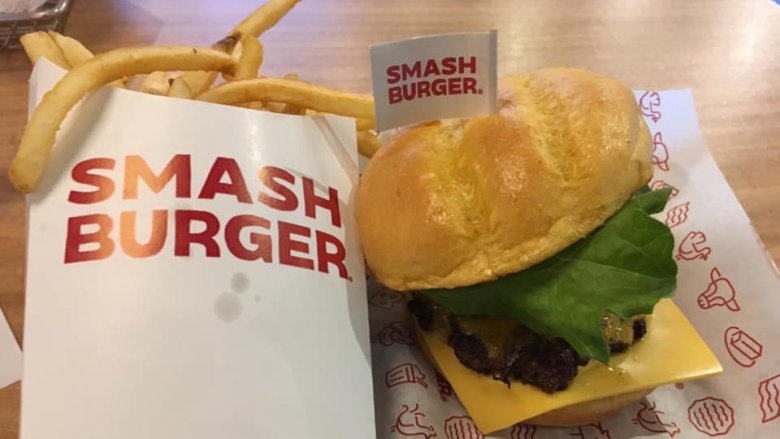 Smashburger burger and fries