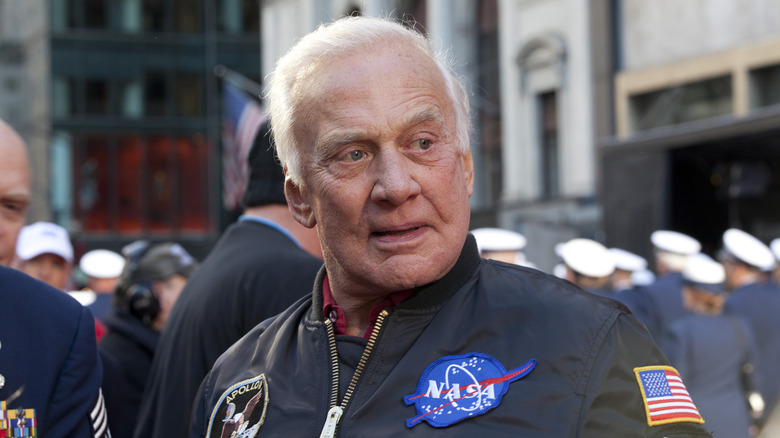 buzz aldrin in a parade