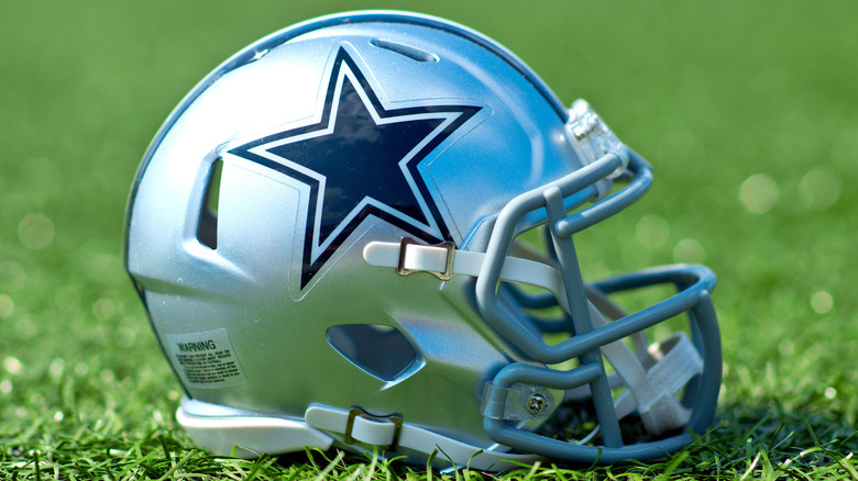 A football helmet of the Dallas Cowboys