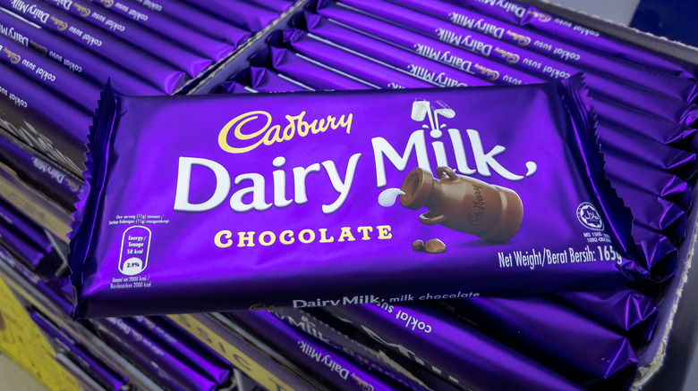 bar of Cadbury chocolate