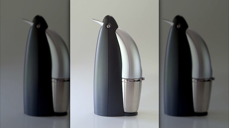 penguin shaped Seltzer maker machine