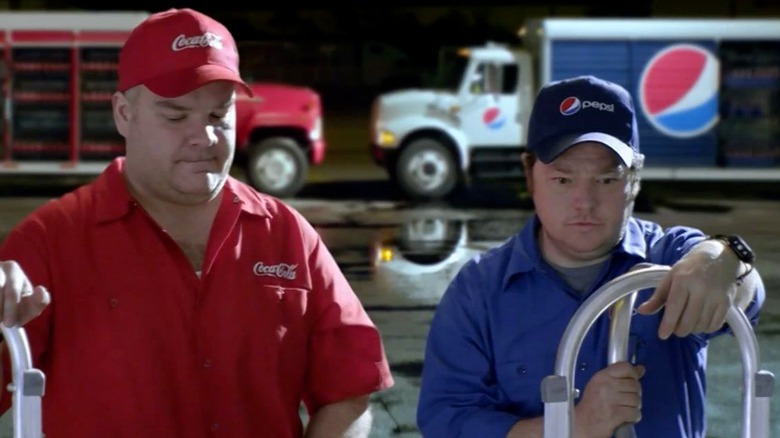 SodaStream commercial with Pepsi & Coca-Cola deliverymen