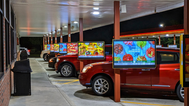 Sonic Drive-In at night