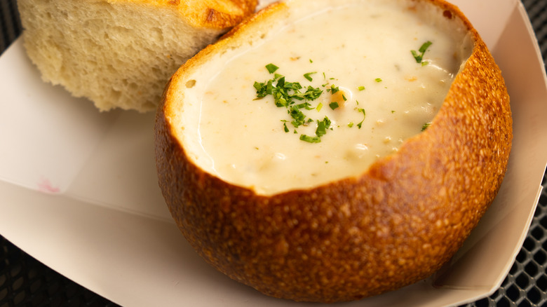 sourdough boule chowder takeout