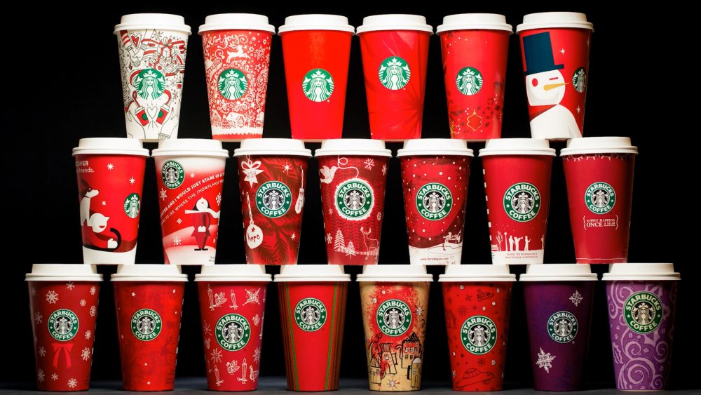 Starbucks red cups 