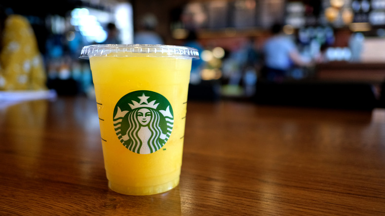 An Orange Starbucks Drink