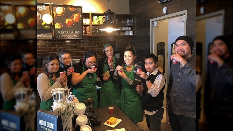 Starbucks staff 